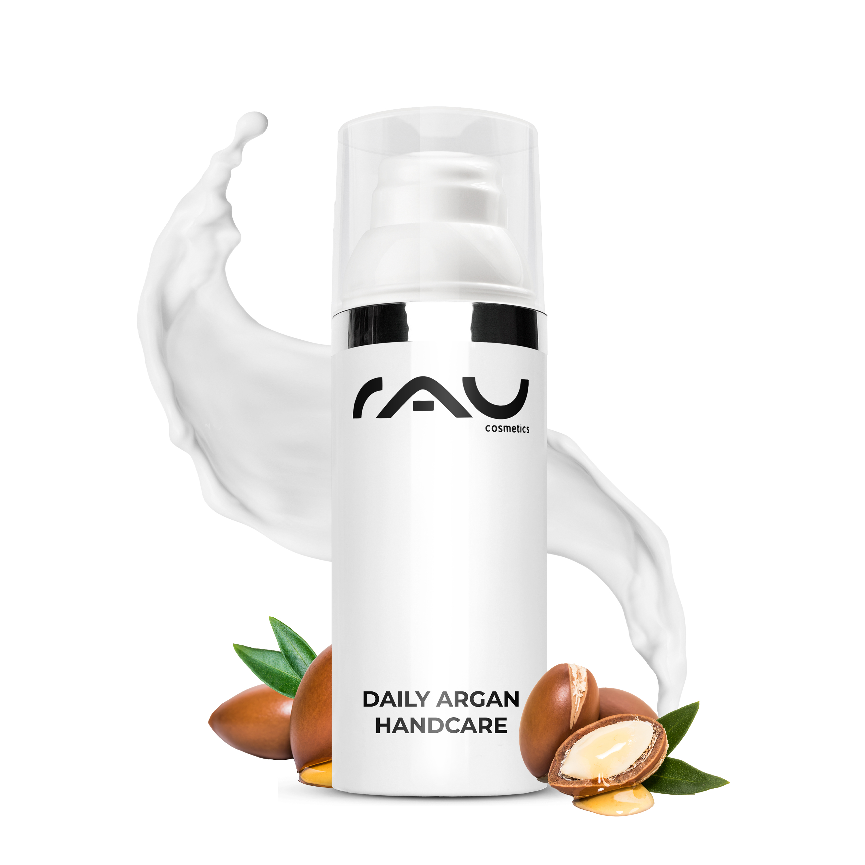 RAU Daily Argan Hand Care 75 ml - Nourishing Hand Cream for Stressed & Dry Hands Bottle