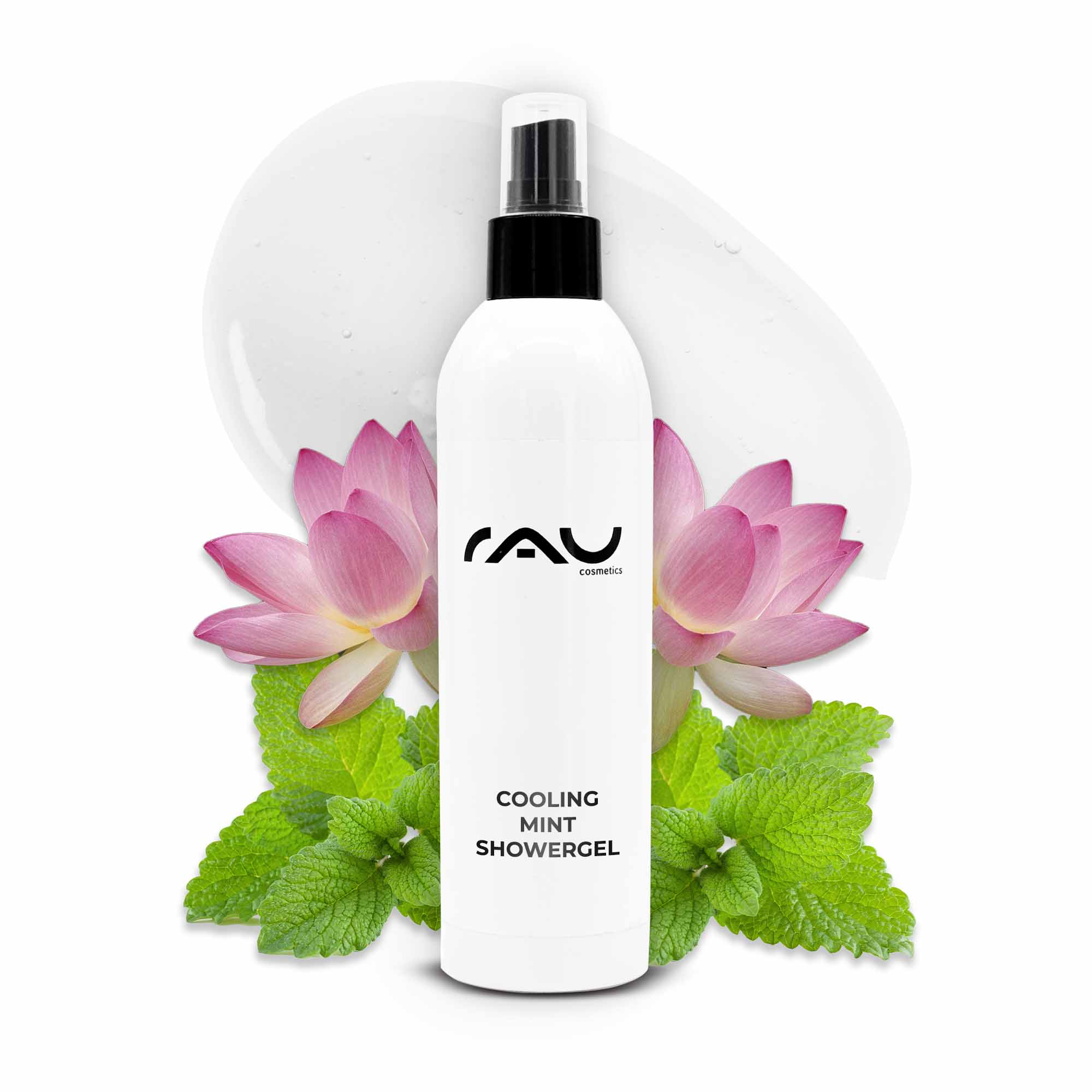 RAU Cooling Mint Showergel 500 ml - Vitalizing Shower Gel with Lotus Blossom Extract