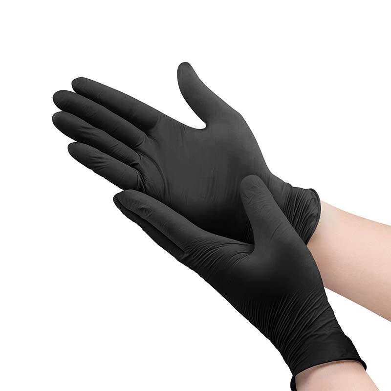 100 pieces Nytryl gloves black size M