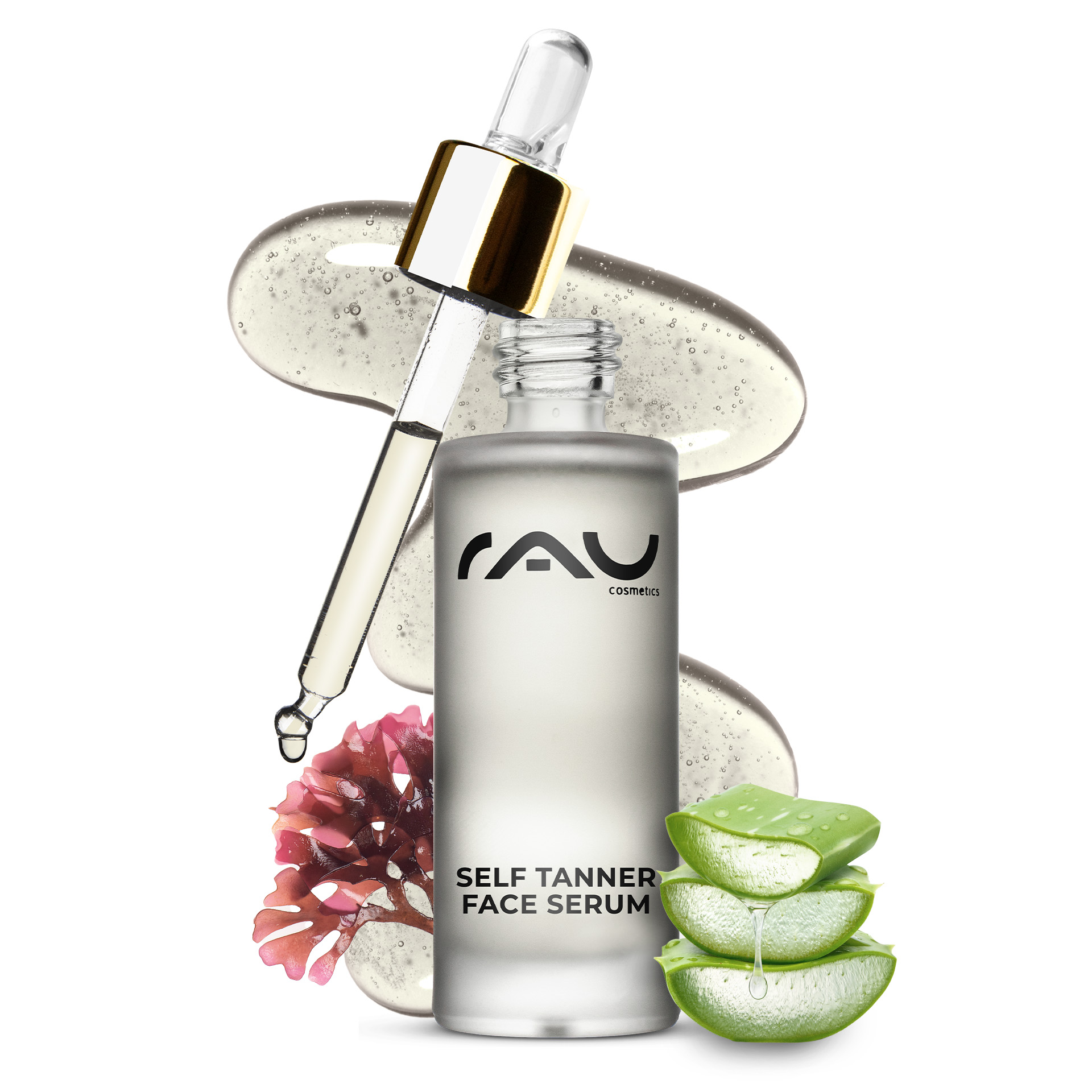 Self Tanner Face Serum 30 ml Natural Self Tanner Bottle