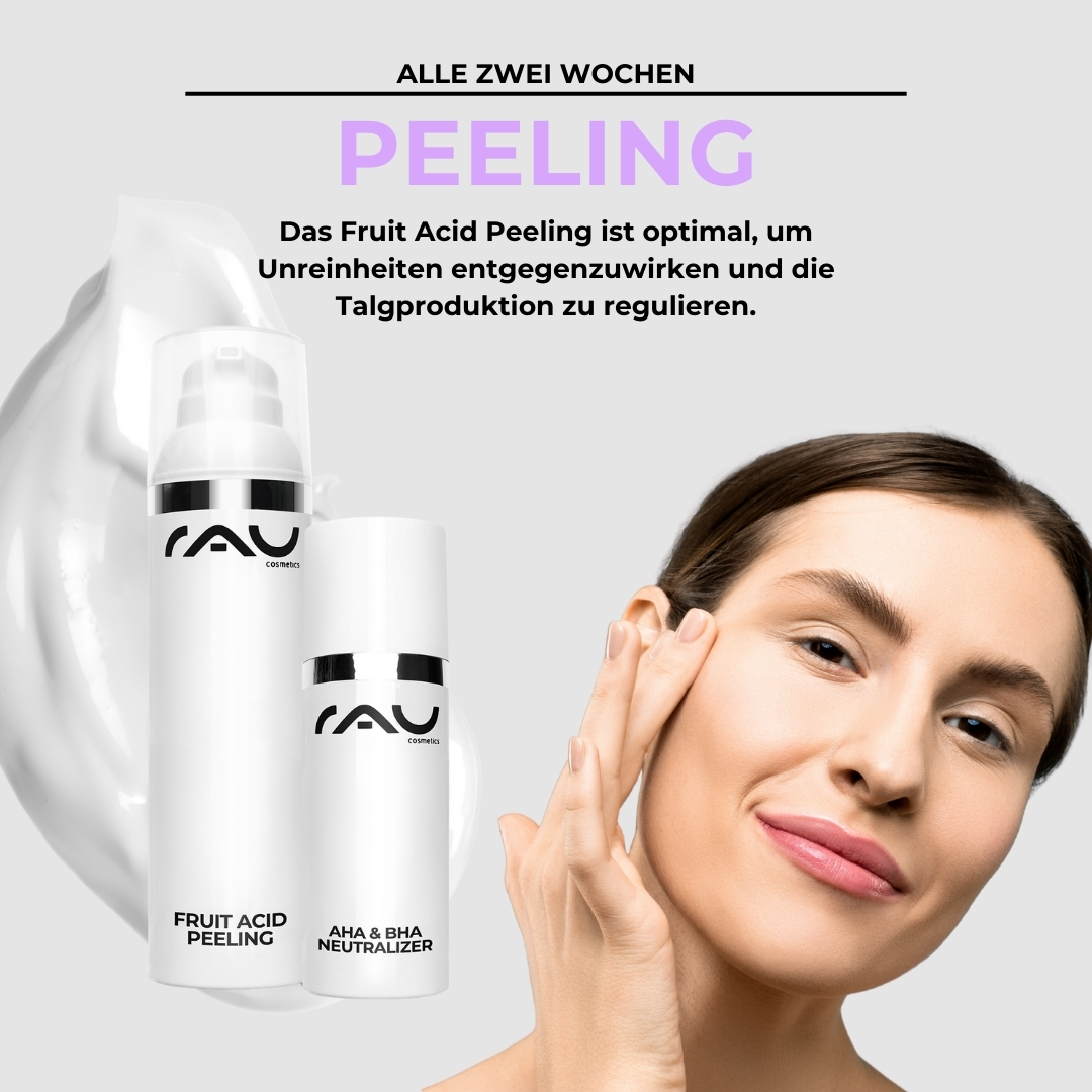 Professional care routine for impure oily skin