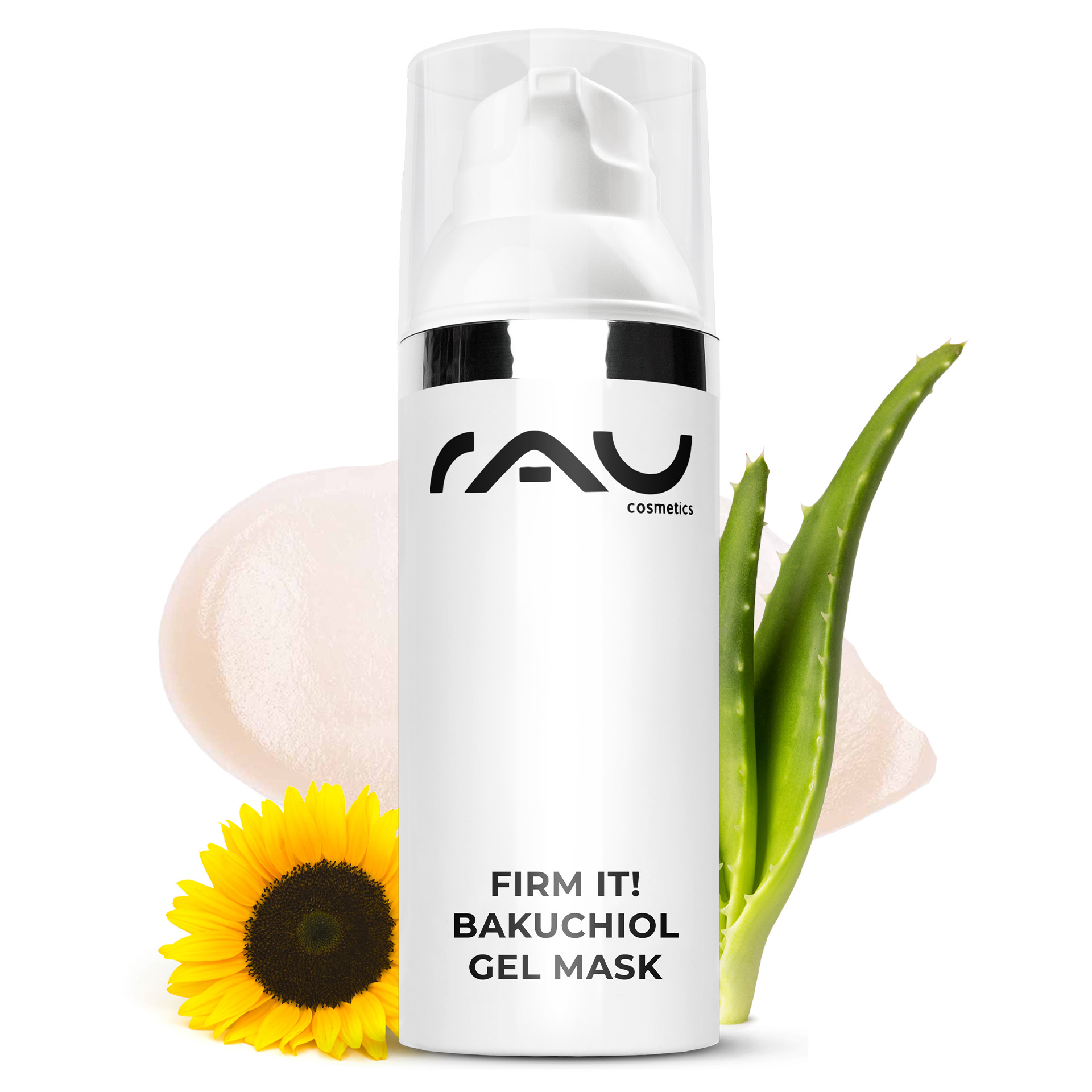 Firm it! Bakuchiol Gel Mask 50 ml anti-aging gel mask Bottle, Shaker, Herbal, Herbs, Plant