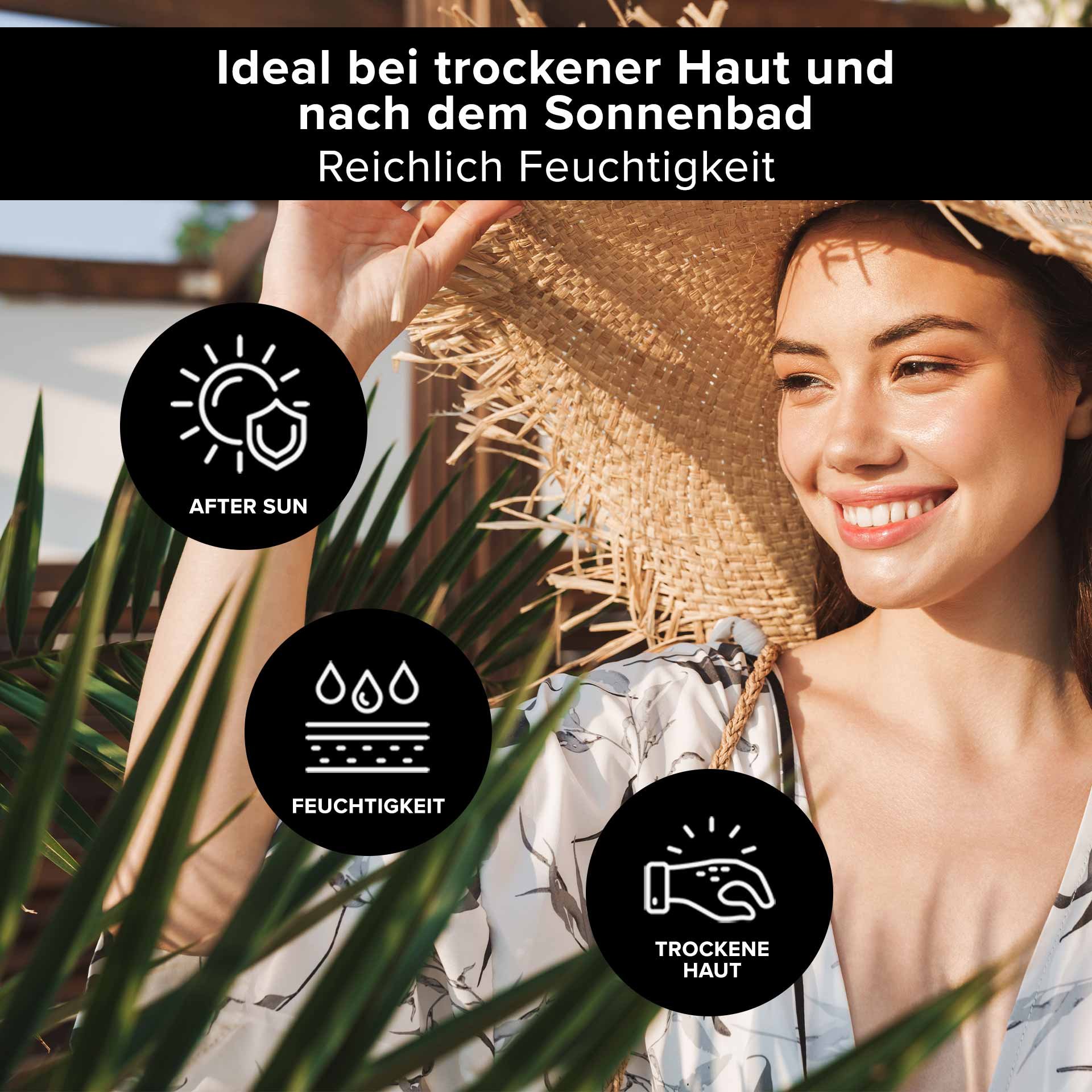RAU Cosmetics Aloe Vera Face Moisturizer Gel – 75 ml tube with soothing aloe vera and Ectoin® for gentle moisturizing care for sensitive skin."