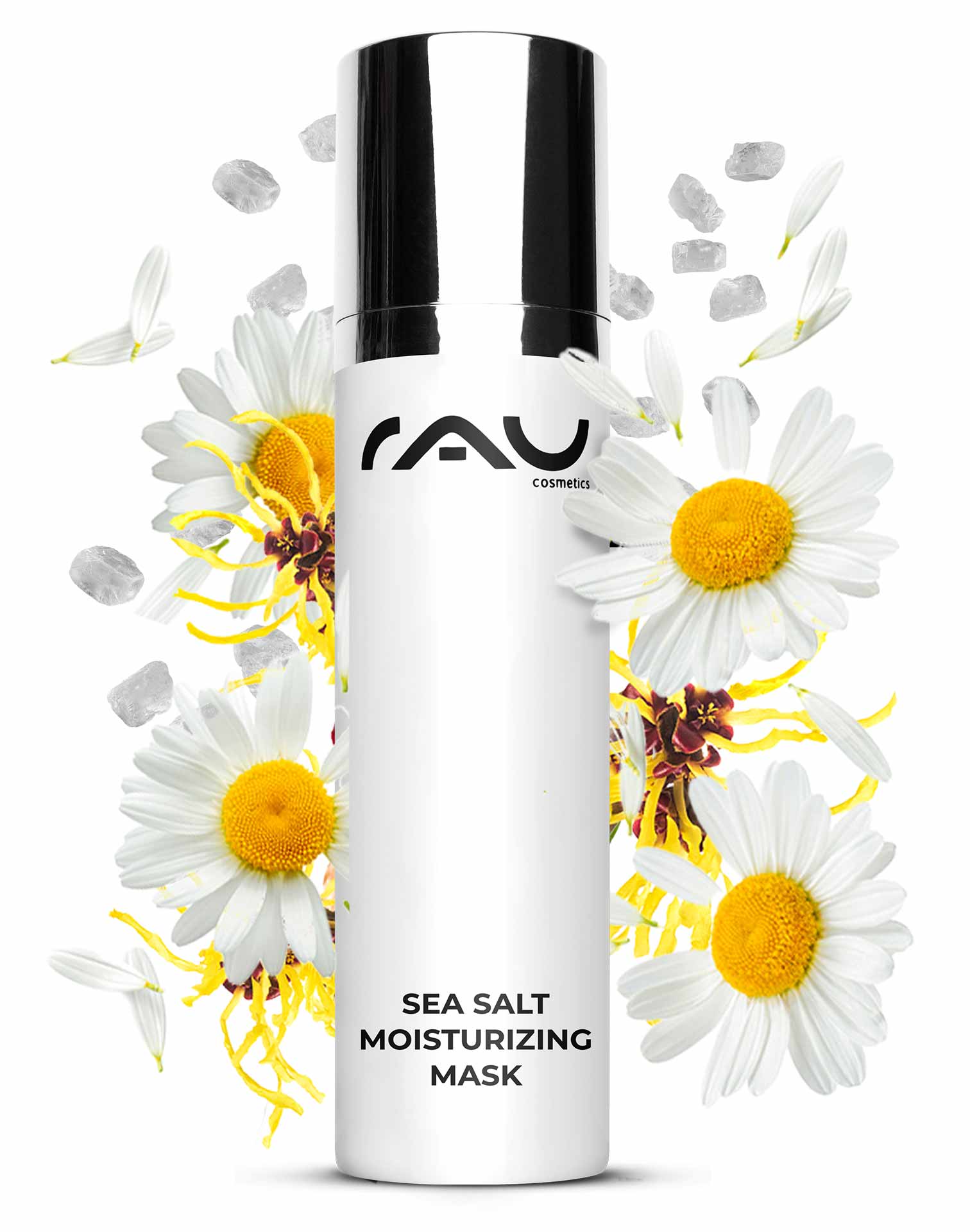 RAU Sea Salt Moisturizing Mask 50 ml - pleasant Face Mask with valuable Sea Salt and PHA