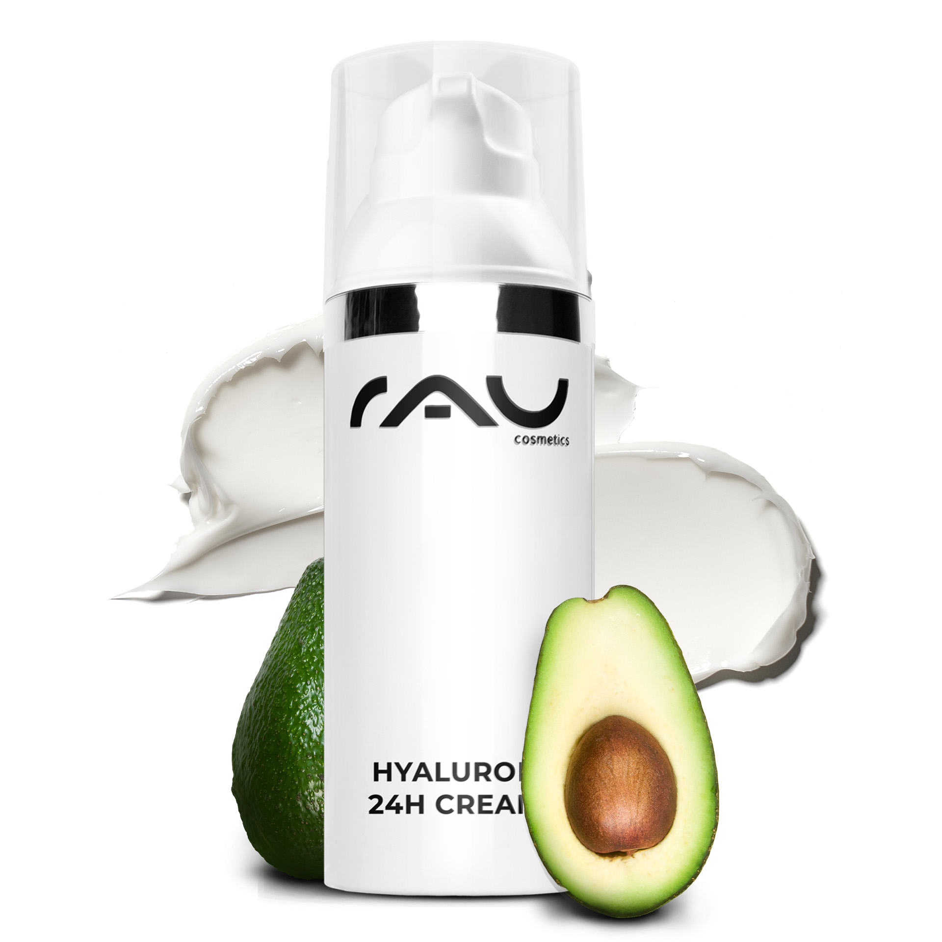Hyaluron 24h Crema 50 ml Hyaluron Crema de Cuidado Essen, Obst, Pflanze, Produzieren, Avocado