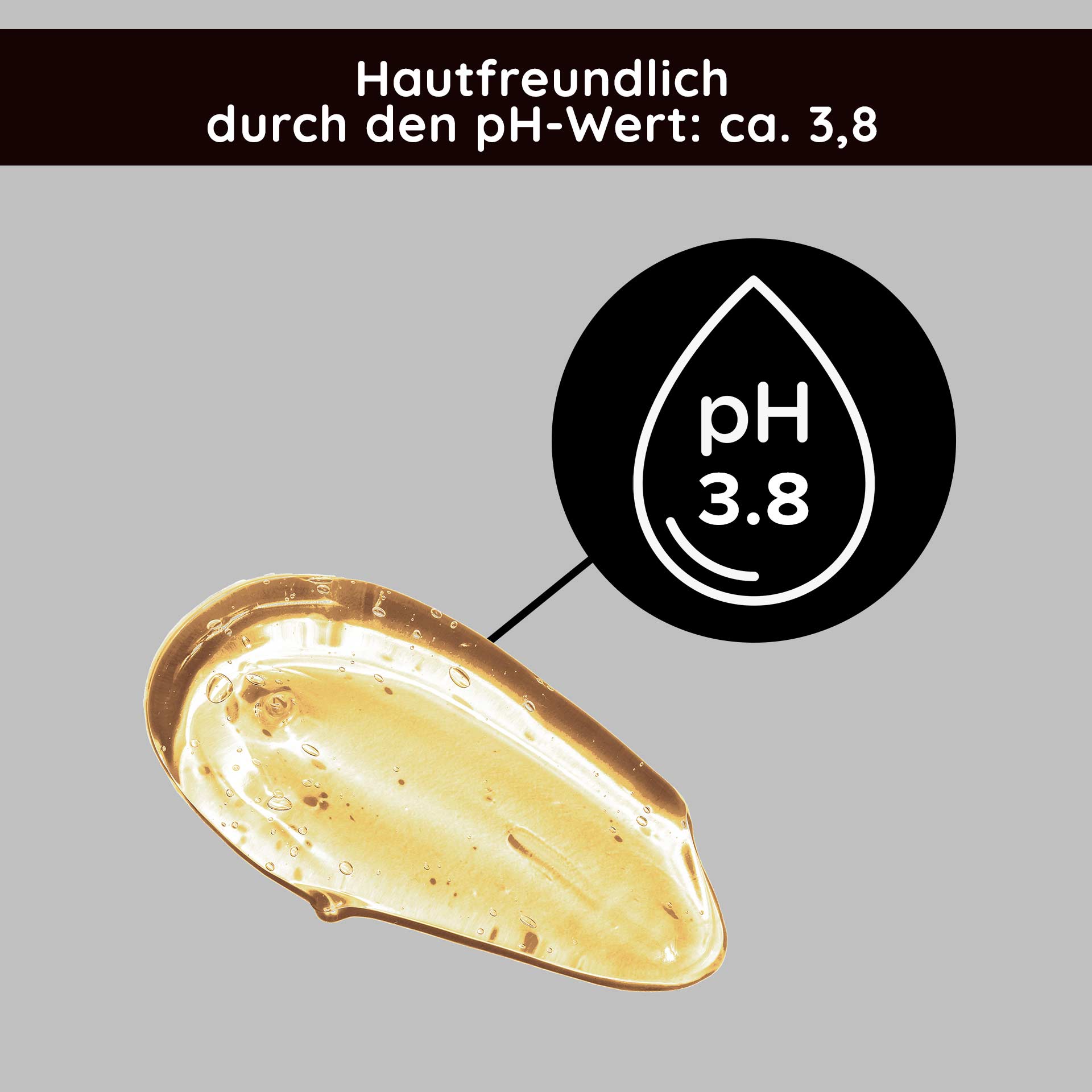 Tri-Peeling 200 ml Peeling de enzimas y ácidos de frutas Hautfreundliches Enzym- und Fruchtsäurepeeling mit pH-Wert 3,8, abgebildet auf grauem Hintergrund.