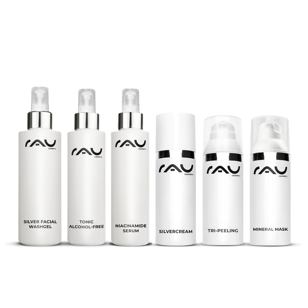 Professional care routine for impure dry skin Bottle, Cosmetics