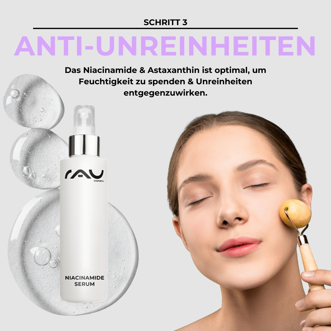 Professional care routine for impure oily skin