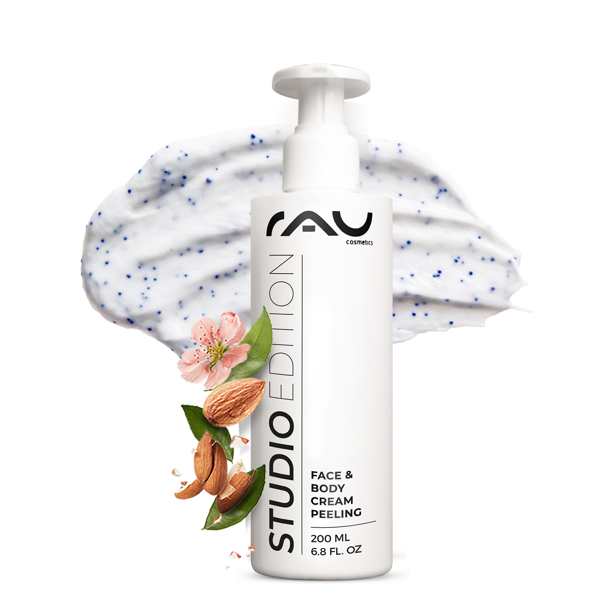 Peeling facial y corporal en crema 200 ml Peeling mecánico Flasche, Lotion