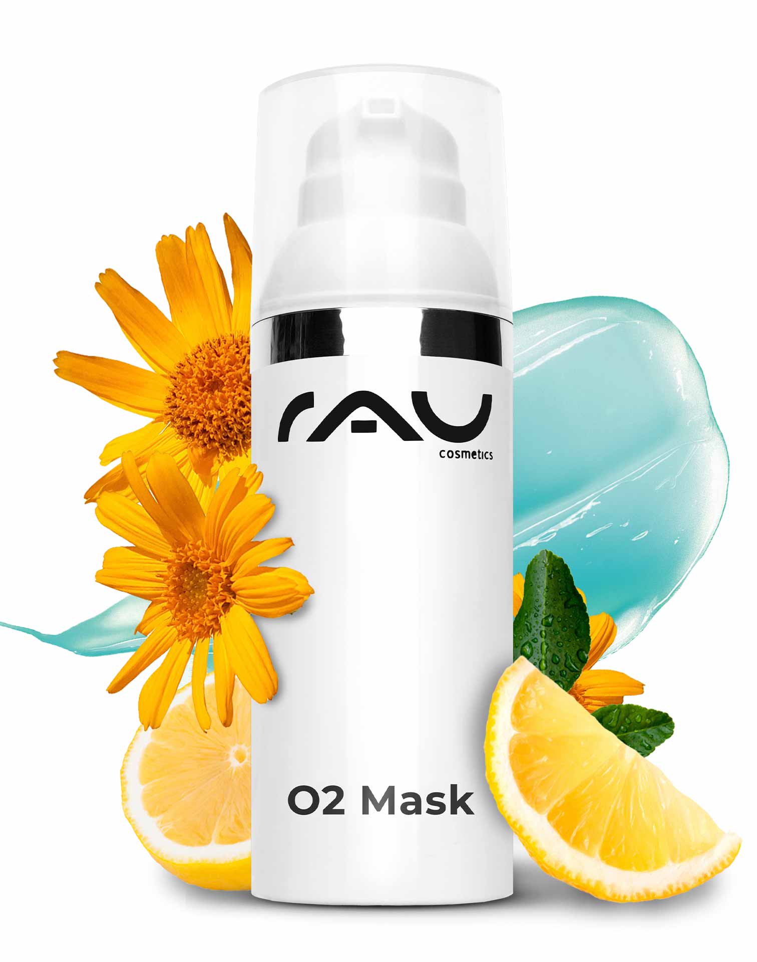 RAU O2 Mask 50 ml - Face Mask with Aloe Vera, Arnica and Ginkgo