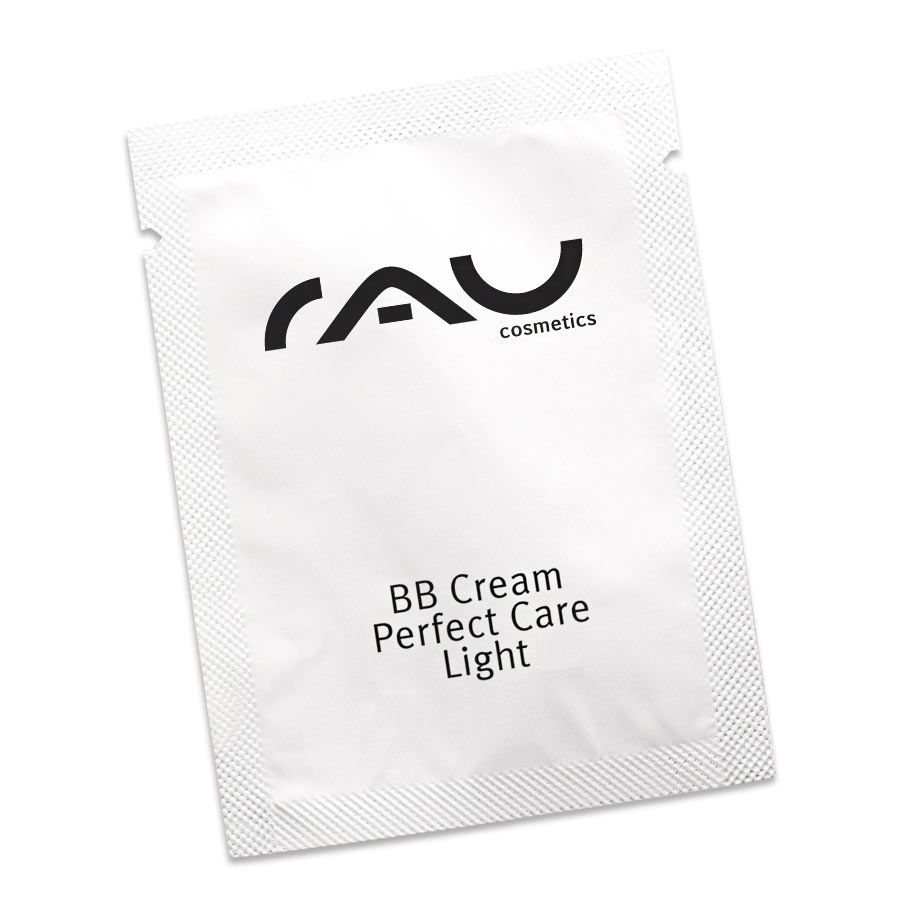 BBCream_perfect_care_light_RC-P1325_a-s RAU BB Cream Perfect Care light 1,5 ml - Make-Up Foundation light skin - SPF - natural make-up - 3in1 - skincare + make-up