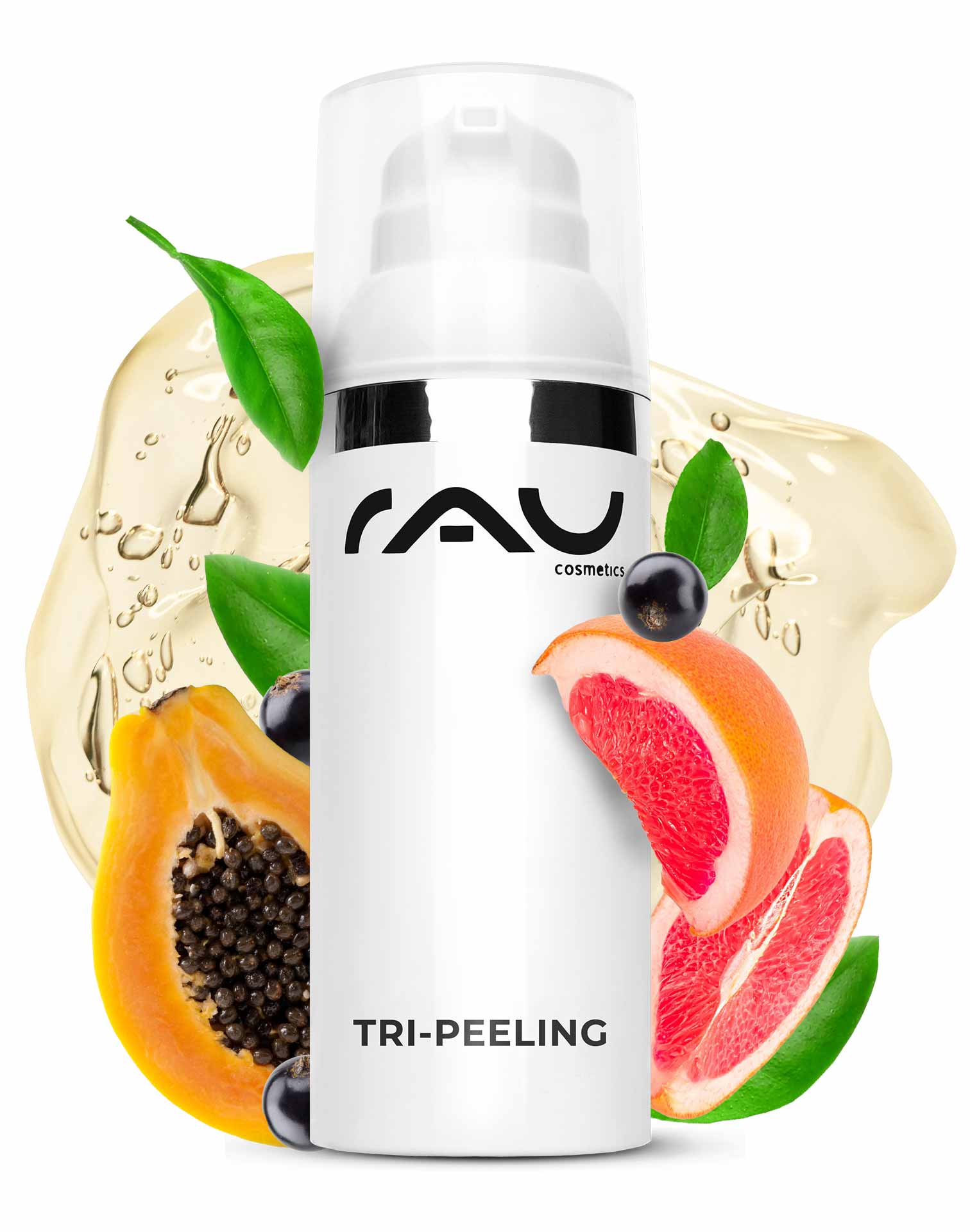RAU Tri-Peeling 50 ml - Enzyme & Fruit Acid Peeling with Papaya and White Tea