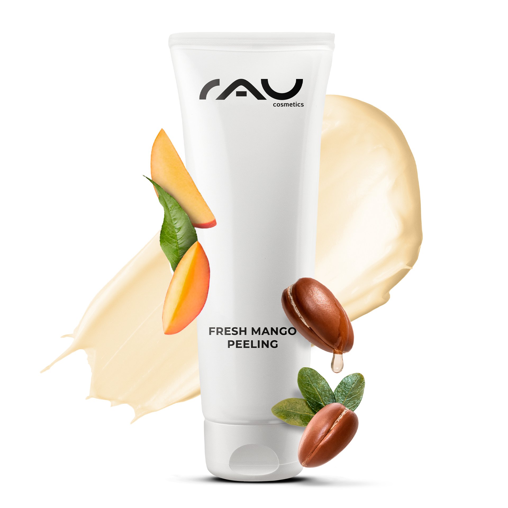 RAU Fresh Mango Peeling 75 ml Tube — Enzyme peeling with mango scent