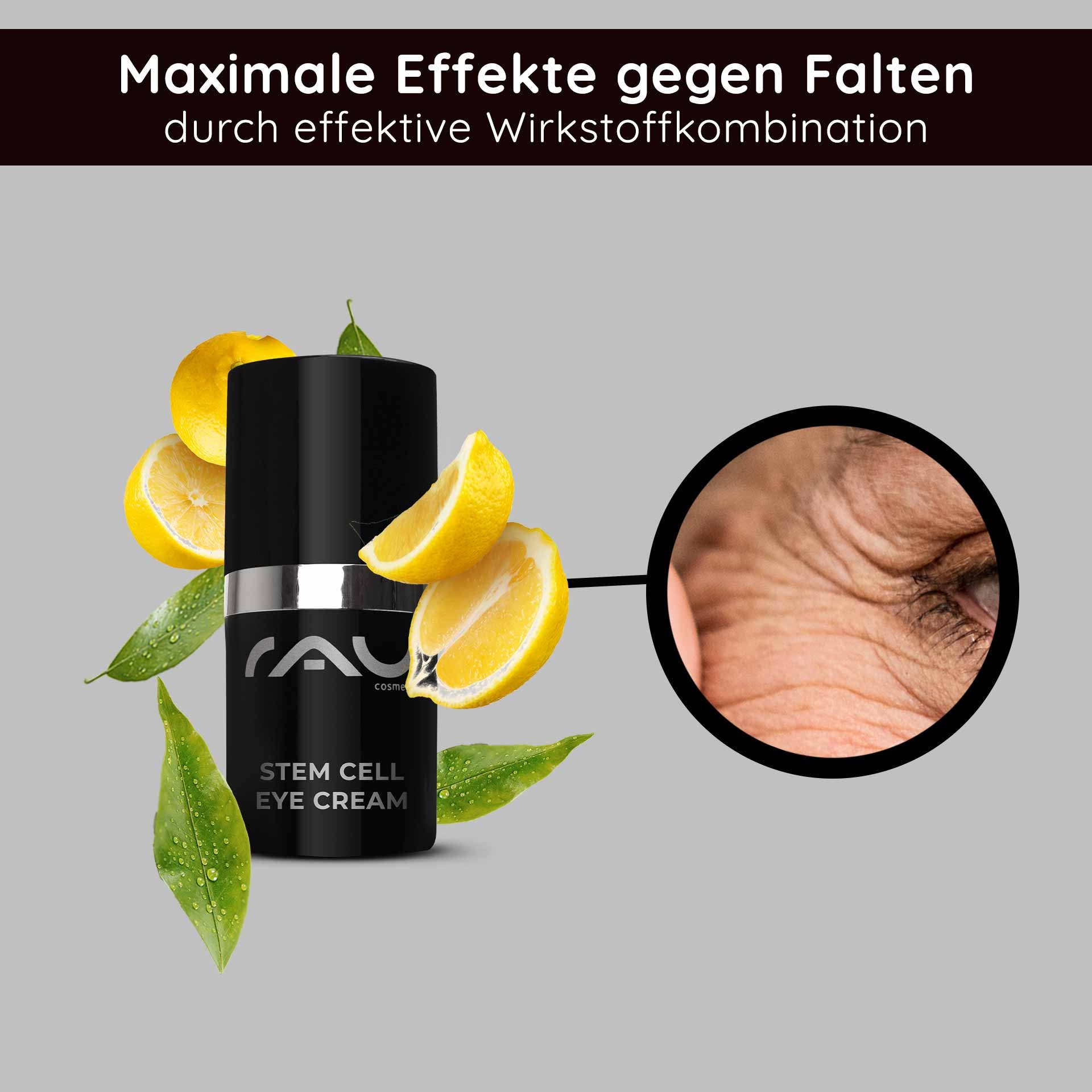 Tecnología de células madre: La Stem Cell Eye Cream utiliza extractos de uva, rosa alpina y manzana suiza para la regeneración.