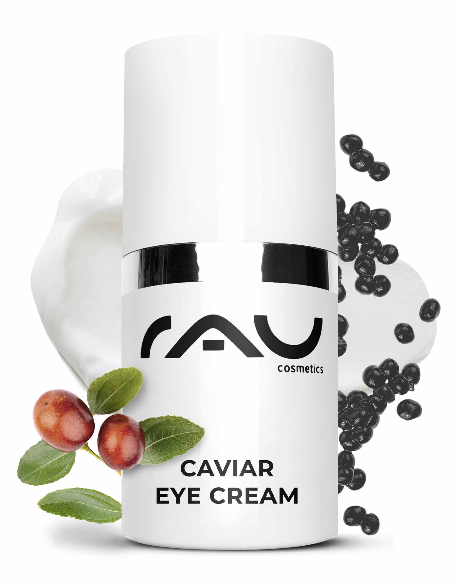 RAU Caviar Eye Cream 15 ml - Anti-Aging Eye Cream with Almond Oil & Caviar Extract