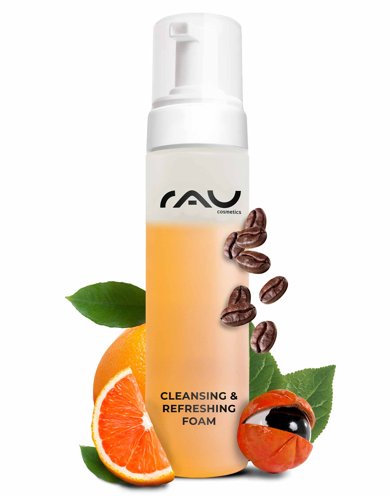 RAU Cleansing & Refreshing Foam 200 ml - Cleansing/Shower Foam with the Scent of Oranges