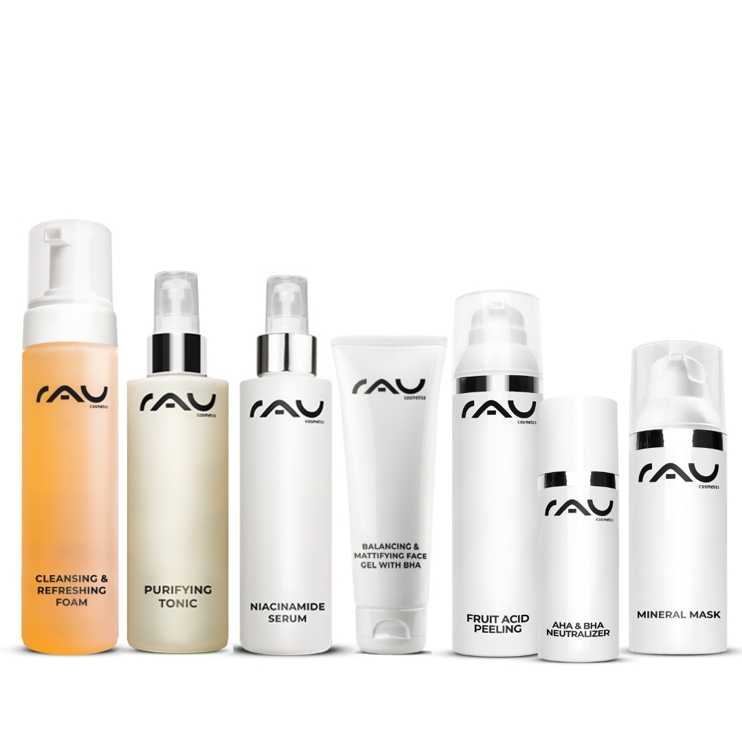 Professional care routine for oily skin Bottle, Cosmetics, Perfume