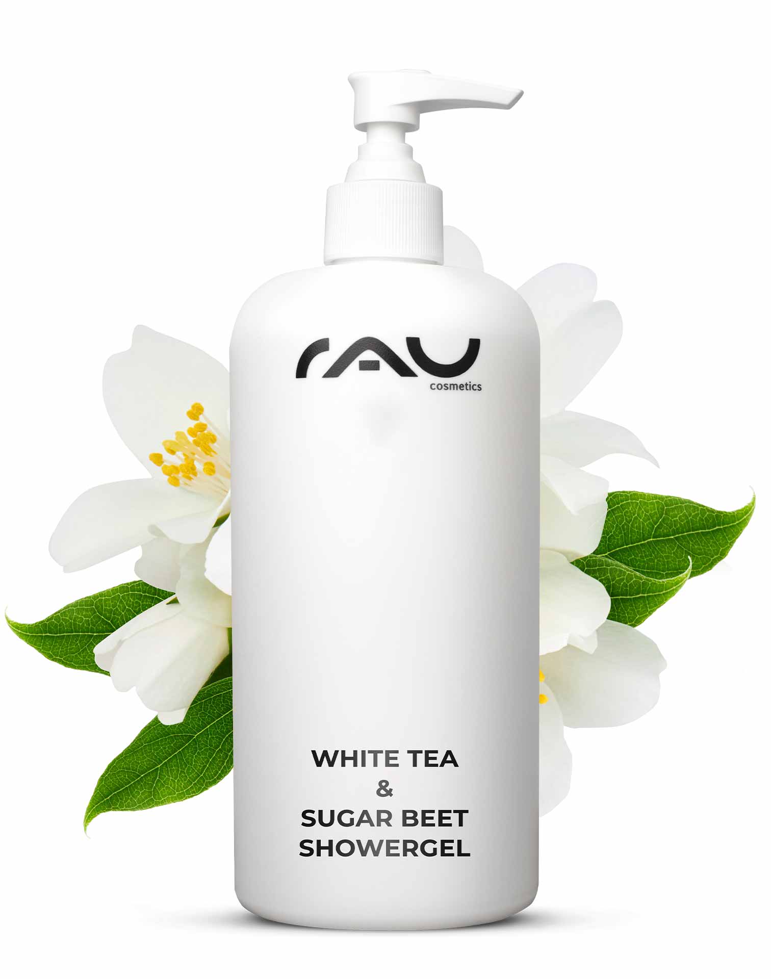 RAU White Tea & Sugar Beet Showergel 500 ml - Nourishing Shower Gel 
